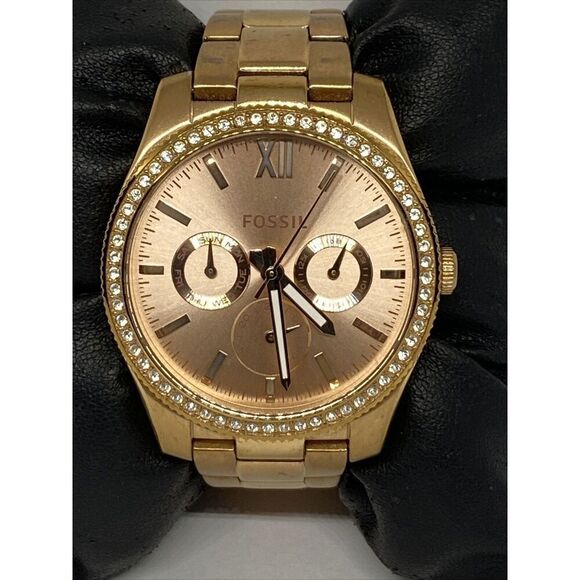 Fossil ES4315 Women's Stainless Steel Analog Rose Gold Dial Quartz Watch WO637 - Picture 2 of 12